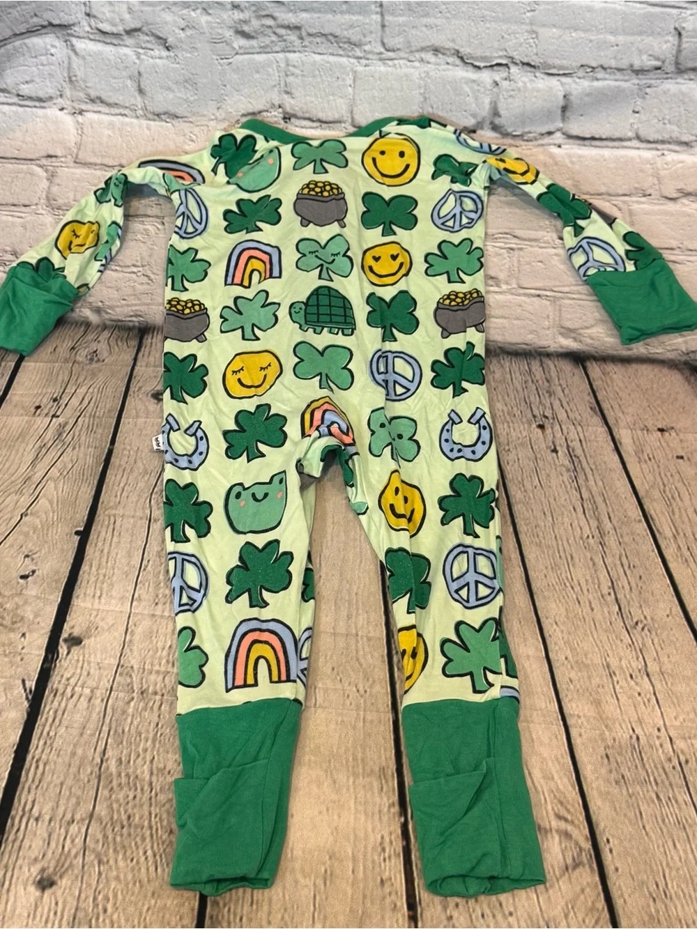 Little Sleepies St. Patricks Day Bamboo Zippie Romper